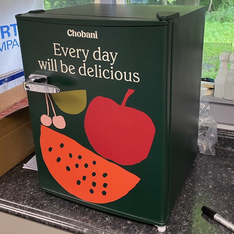 Promotional Chobani Fridge sent to Influencer