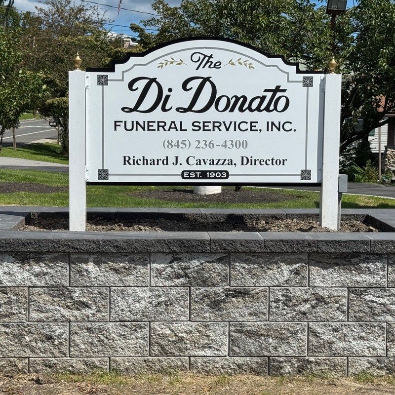 New Sign, layered PVC for Di Donato, used elements from old sign to create new updated sign.